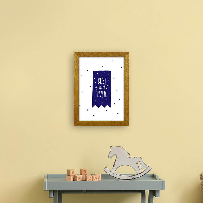 Best Kid Ever Navy Super Scandi  Art Print by Pixy Paper A4 Print Only