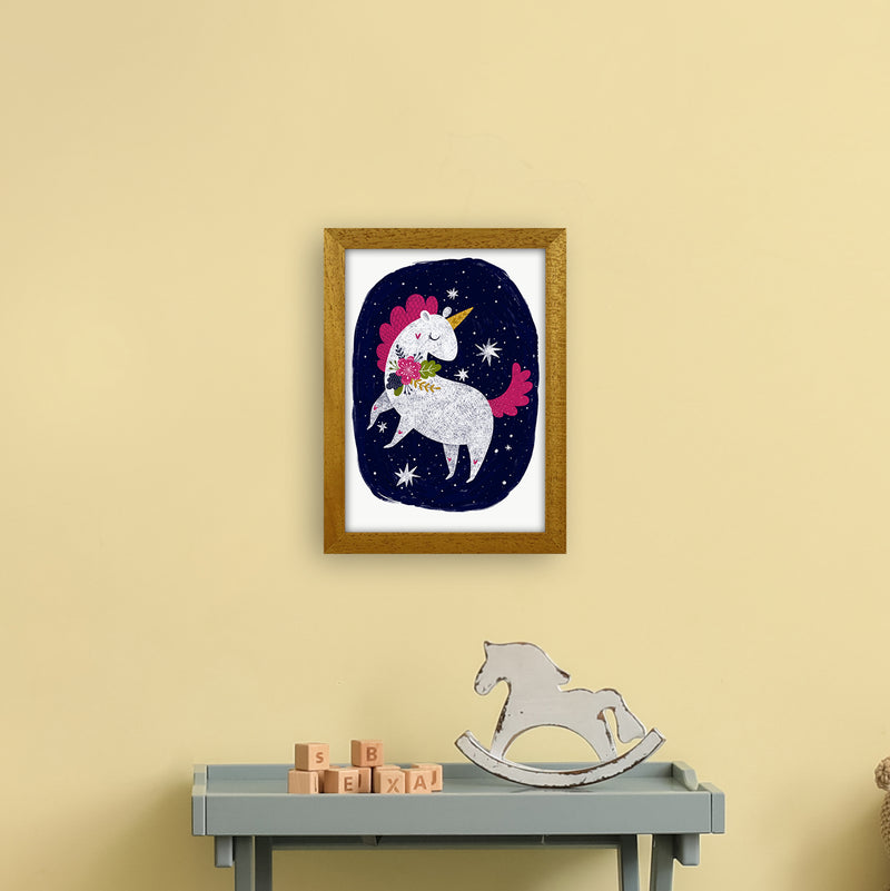 Unicorn Night Sky  Art Print by Pixy Paper A4 Print Only