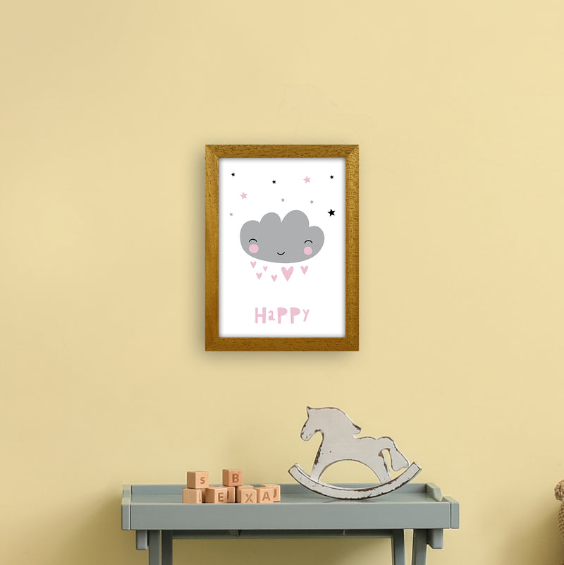 Happy Cloud  Art Print by Pixy Paper A4 Print Only