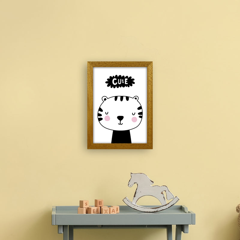 Cute Tiger  Art Print by Pixy Paper A4 Print Only