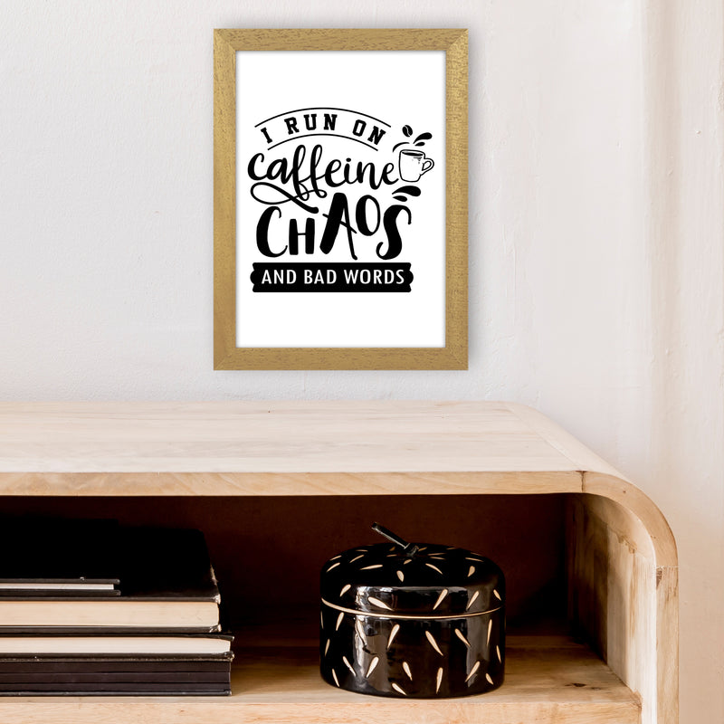 Caffeine And Bad Words  Art Print by Pixy Paper A4 Print Only