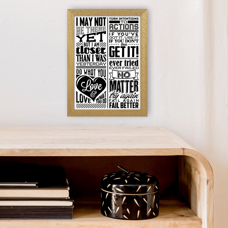 I May Not Be There Yet Vintage  Art Print by Pixy Paper A4 Print Only