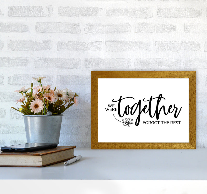 We Were Together Landscape  Art Print by Pixy Paper A4 Print Only