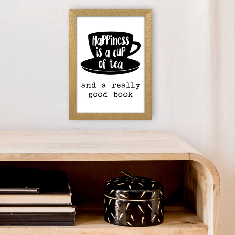 Happiness Is A Cup Of Tea  Art Print by Pixy Paper A4 Print Only