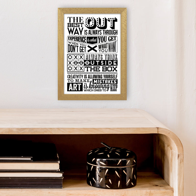 The Best Way Out Vintage  Art Print by Pixy Paper A4 Print Only