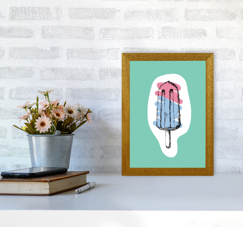 Kitchen Pop Ice Lolly Mint Art Print by Pixy Paper A4 Print Only