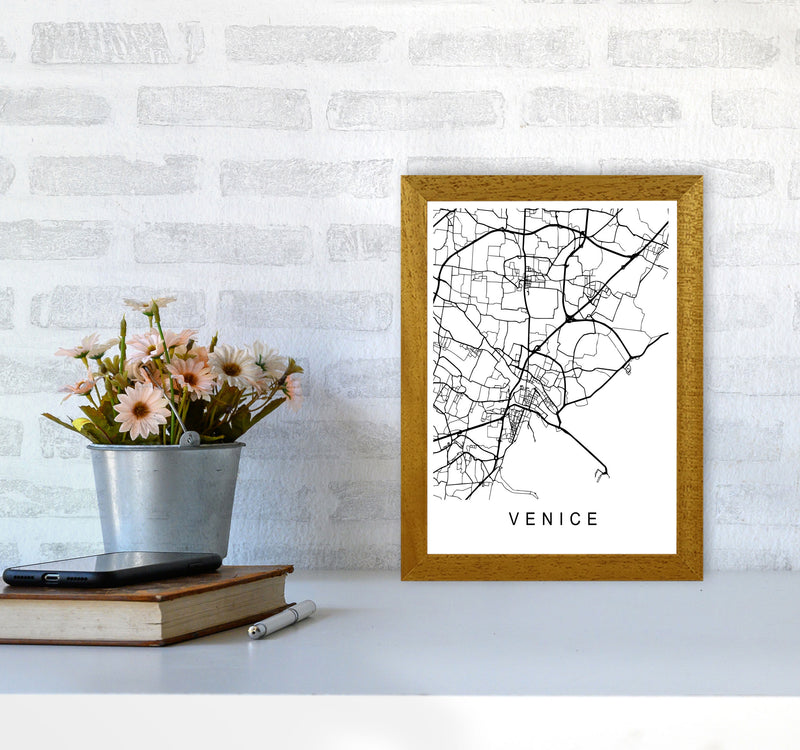 Venice Map Art Print by Pixy Paper A4 Print Only