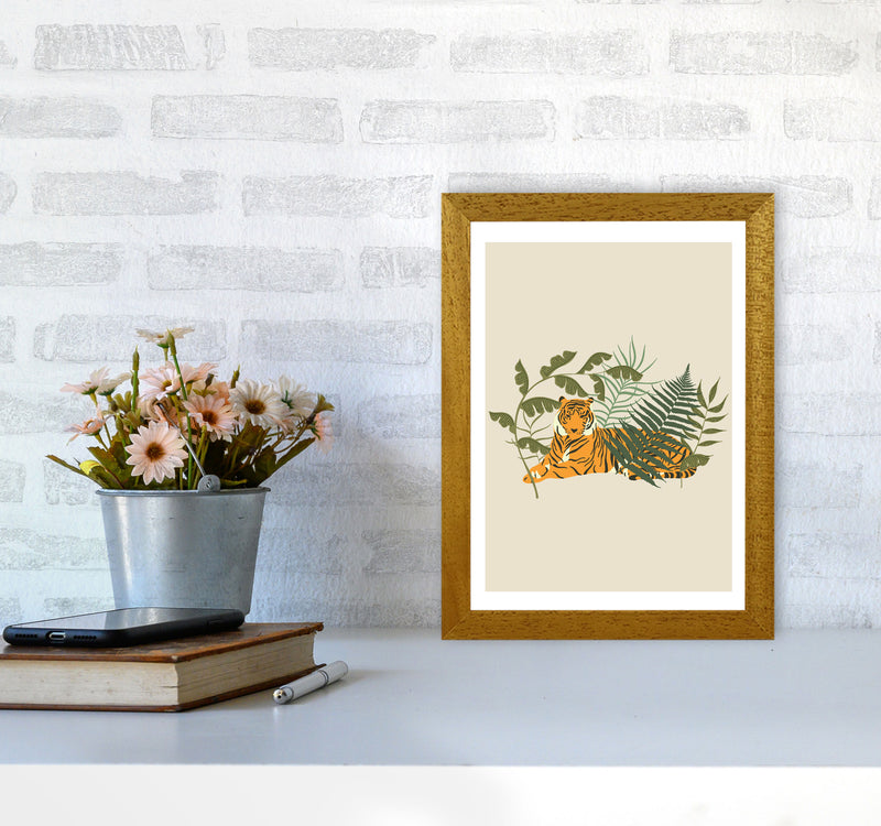 Wild Collection Resting Tiger Art Print by Pixy Paper A4 Print Only