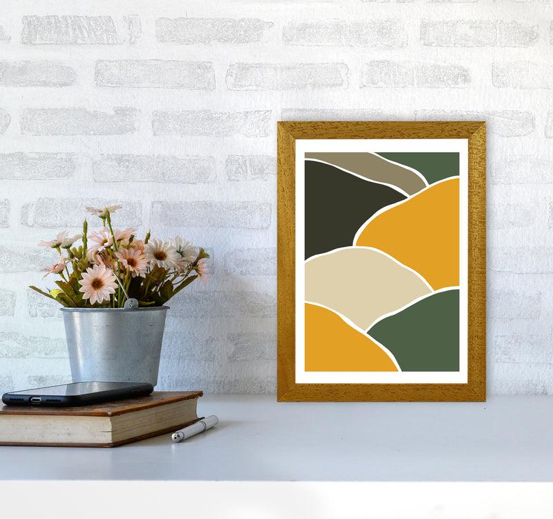 Wild Collection Hills Abstract Art Print by Pixy Paper A4 Print Only