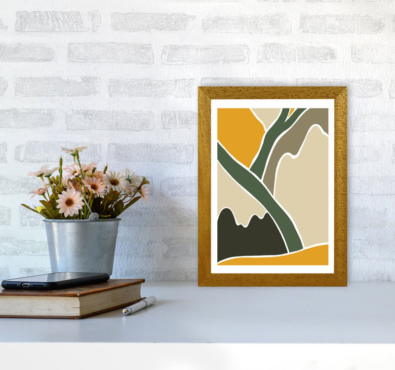 Wild Collection Mountains Abstract Art Print by Pixy Paper A4 Print Only