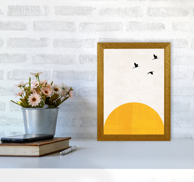 Rising sun Art Print by Pixy Paper A4 Print Only