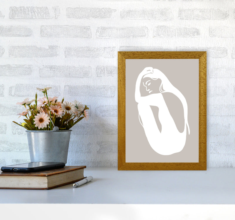 Inspired Stone Woman Silhouette Art Print by Pixy Paper A4 Print Only