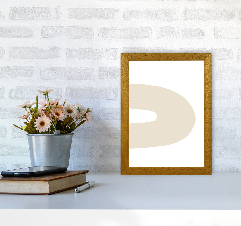 Inspired Side Beige Rainbow Art Print by Pixy Paper A4 Print Only