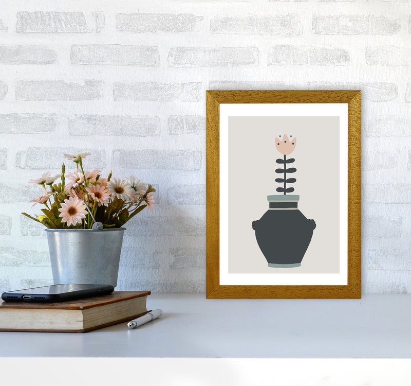 Inspired Plant Pot Stone Art Print by Pixy Paper A4 Print Only