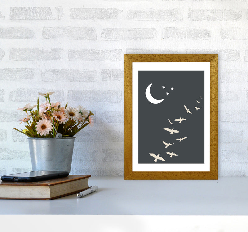 Inspired Off Black Night Sky Art Print by Pixy Paper A4 Print Only