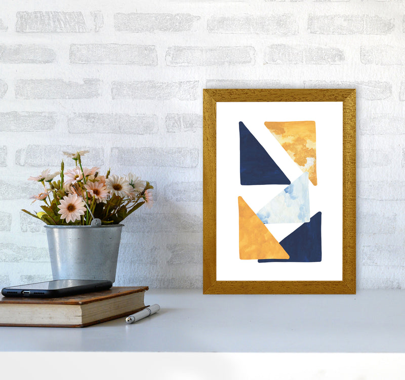 Horizon Abstract Triangles  Art Print by Pixy Paper A4 Print Only