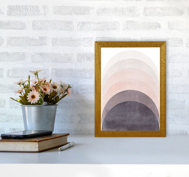 Gradient Sun rising cotton pink Art Print by Pixy Paper A4 Print Only