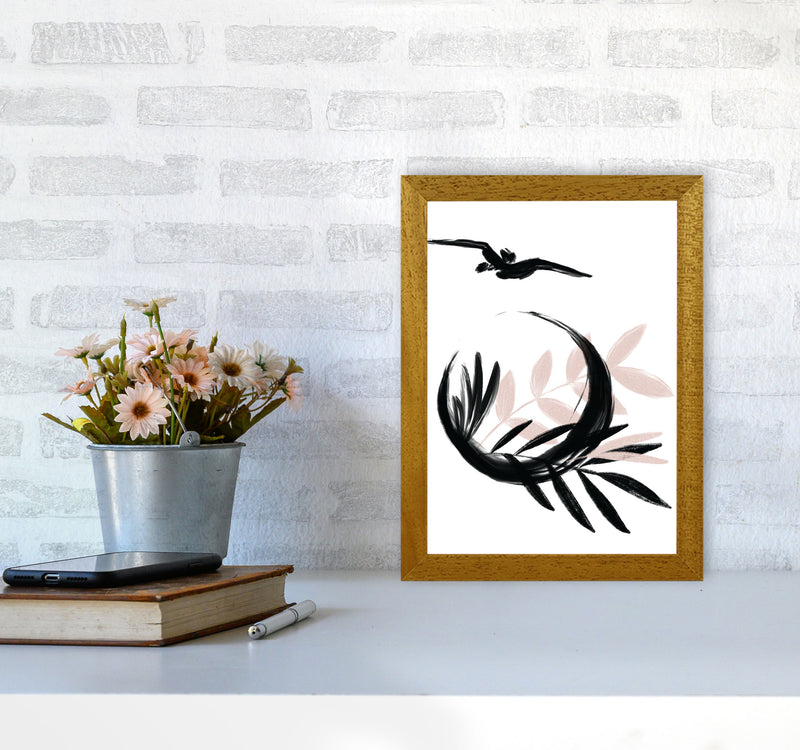 Delicate Floral Moon 08 Art Print by Pixy Paper A4 Print Only