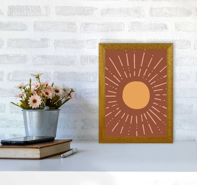 Autumn Sun abstract Art Print by Pixy Paper A4 Print Only