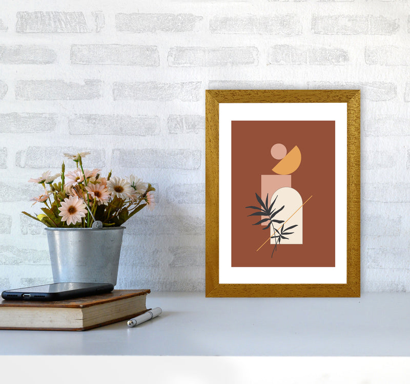Autumn Fern abstract Art Print by Pixy Paper A4 Print Only