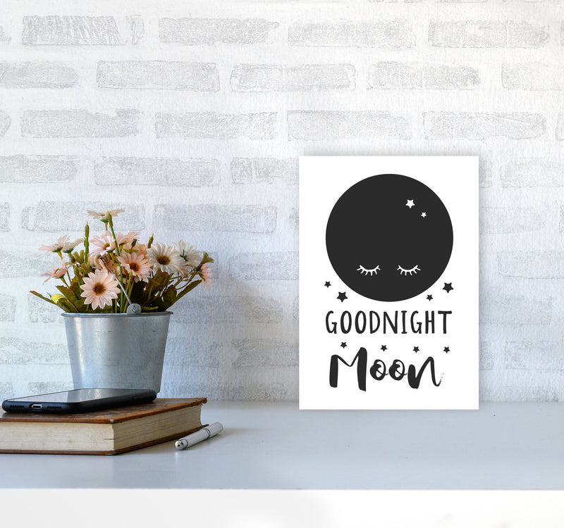 Goodnight Moon Black Framed Nursey Wall Art Print A4 Black Frame