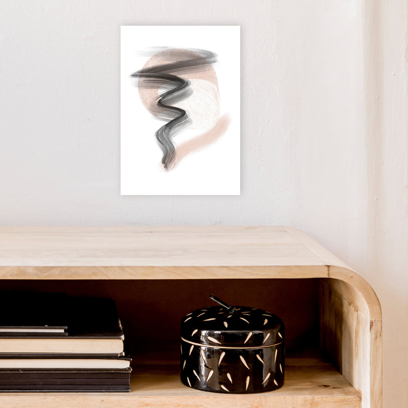 Dalia Chalk Storm  Art Print by Pixy Paper A4 Black Frame