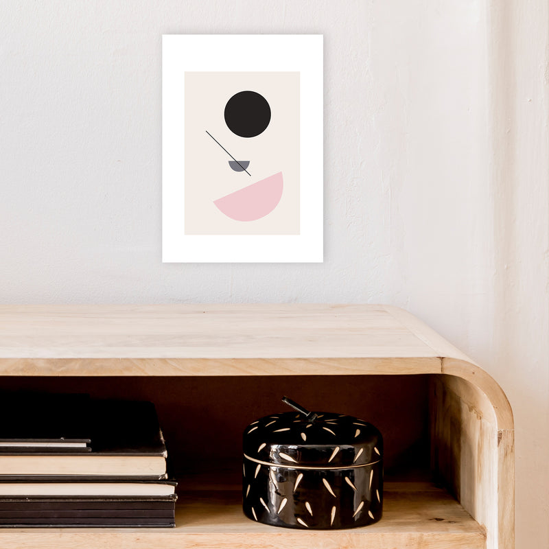 Mila Abstract N3  Art Print by Pixy Paper A4 Black Frame
