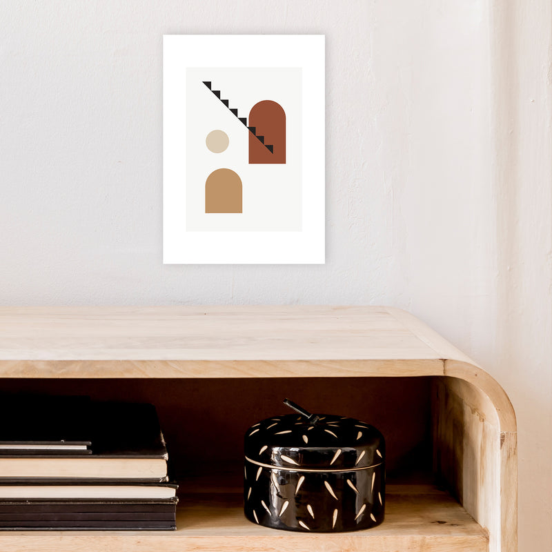 Mica Sand N14  Art Print by Pixy Paper A4 Black Frame