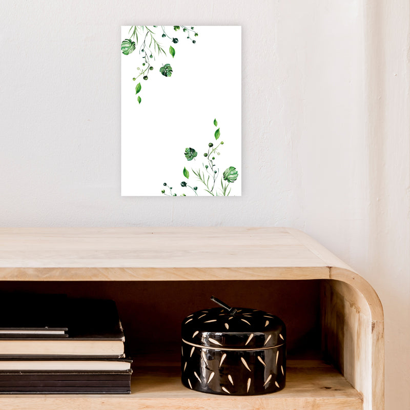 Top And Bottom Plants Exotic  Art Print by Pixy Paper A4 Black Frame