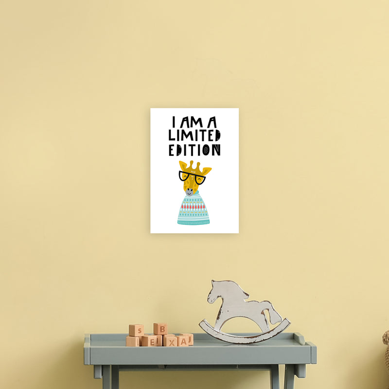 I Am Limited Edition Animal Pop  Art Print by Pixy Paper A4 Black Frame