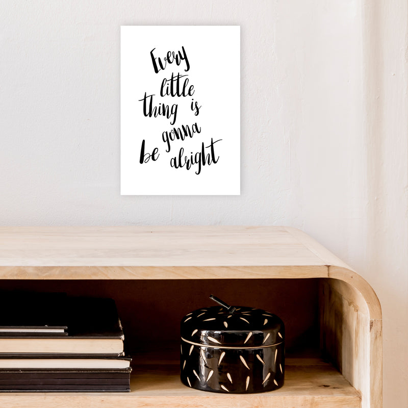 Every Little Thing  Art Print by Pixy Paper A4 Black Frame