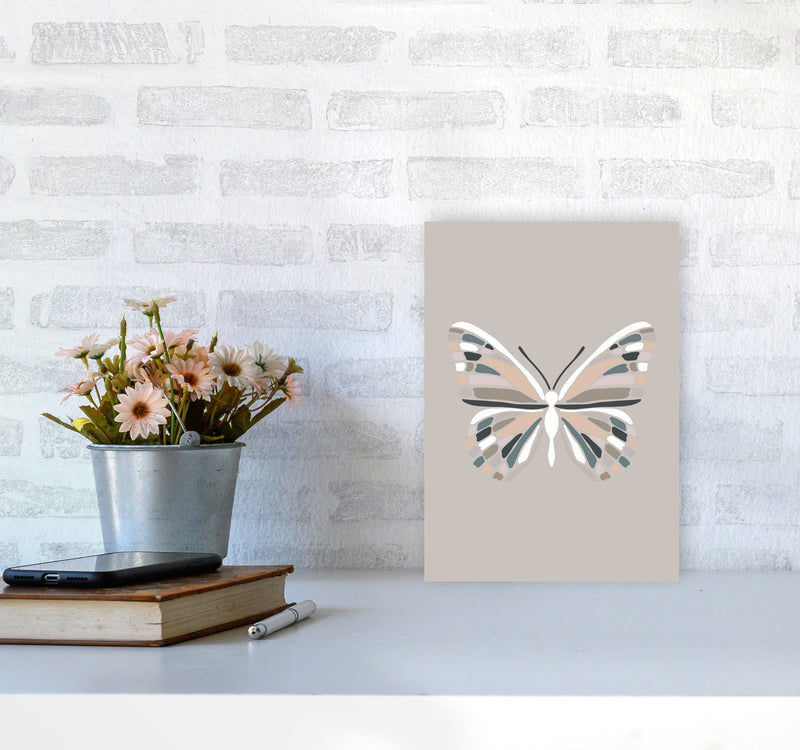 Inspired Butterfly Art Print by Pixy Paper A4 Black Frame