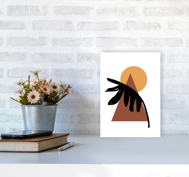Autumn Siesta abstract Art Print by Pixy Paper A4 Black Frame