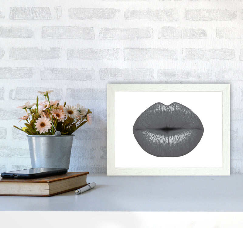 Lips Modern Print A4 Oak Frame