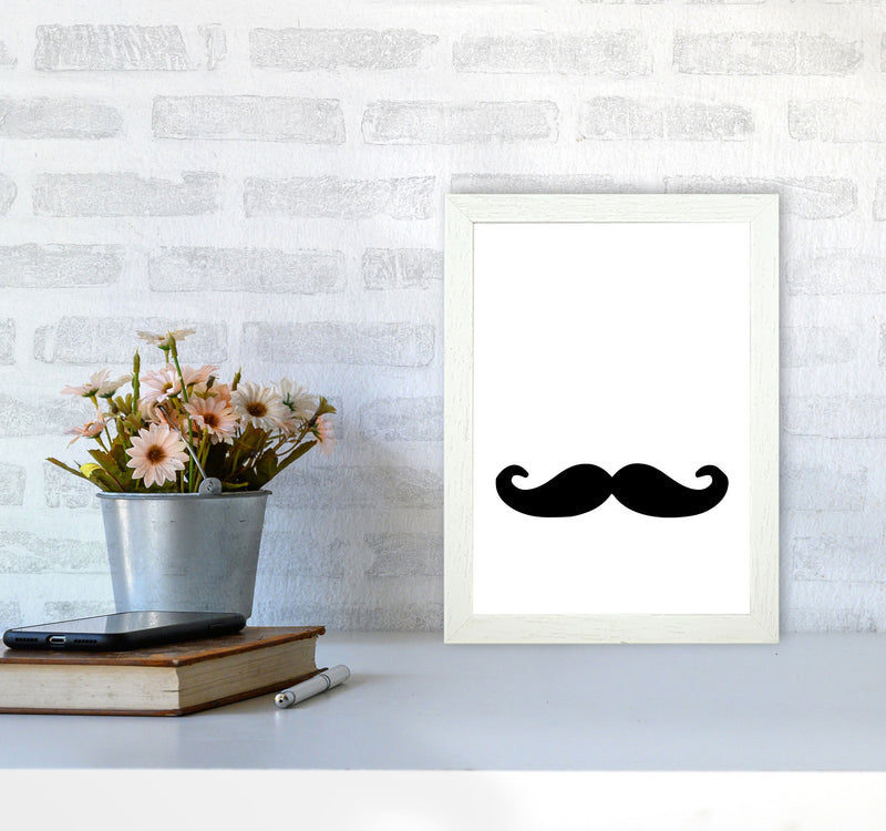Moustache Modern Print A4 Oak Frame