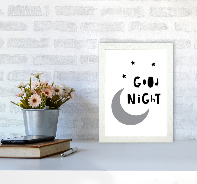 Good Night Moon Framed Nursey Wall Art Print A4 Oak Frame