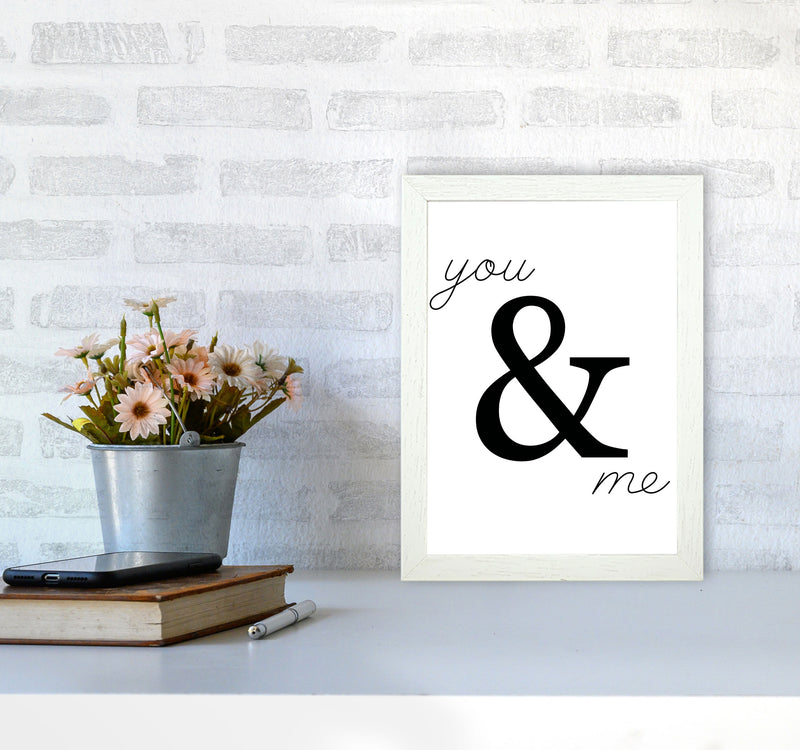 You & Me Modern Print A4 Oak Frame