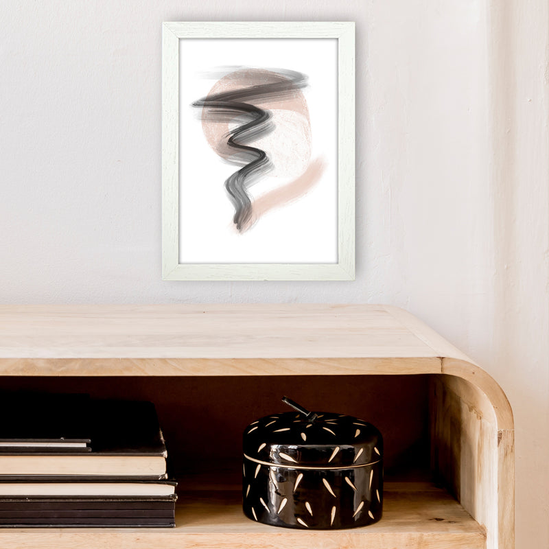 Dalia Chalk Storm  Art Print by Pixy Paper A4 Oak Frame