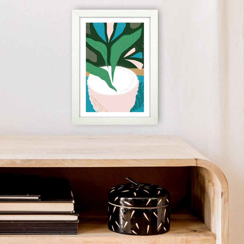 Plant Pot Jungle Abstract  Art Print by Pixy Paper A4 Oak Frame