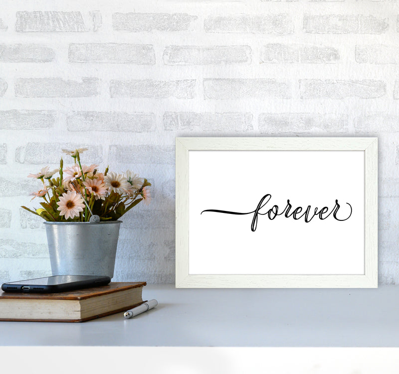 Forever Landscape  Art Print by Pixy Paper A4 Oak Frame