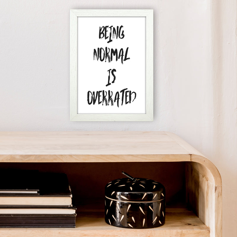 Being Normal  Art Print by Pixy Paper A4 Oak Frame