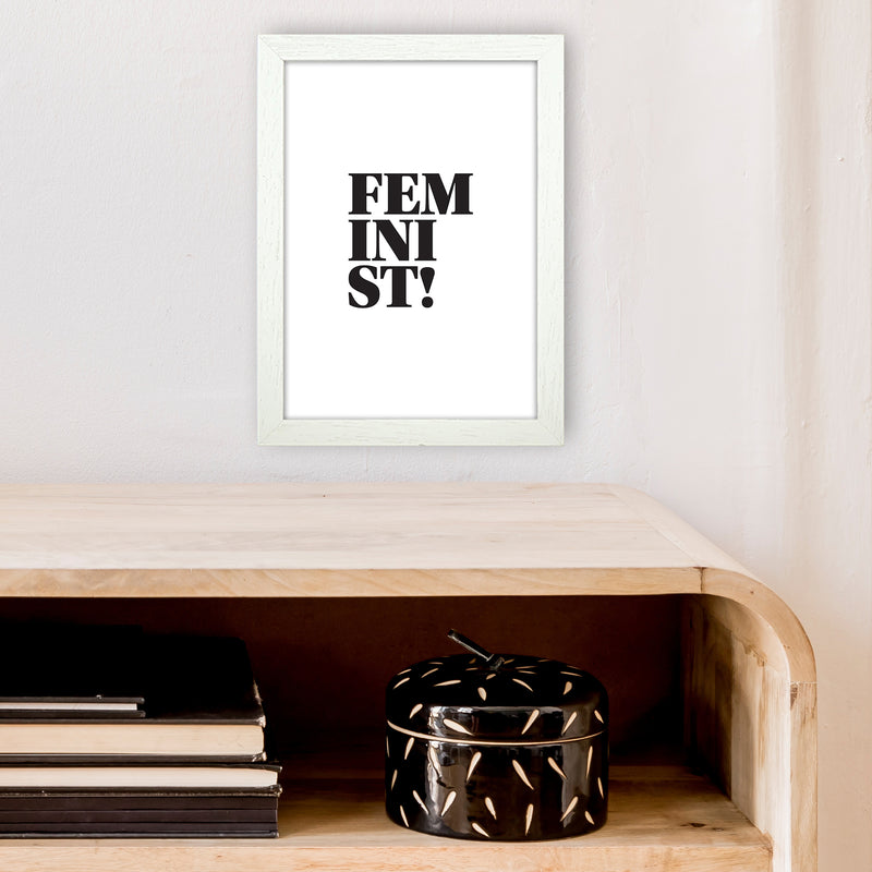 Feminist  Art Print by Pixy Paper A4 Oak Frame