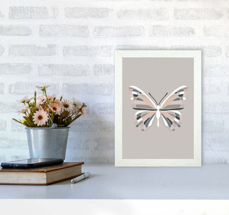 Inspired Butterfly Art Print by Pixy Paper A4 Oak Frame