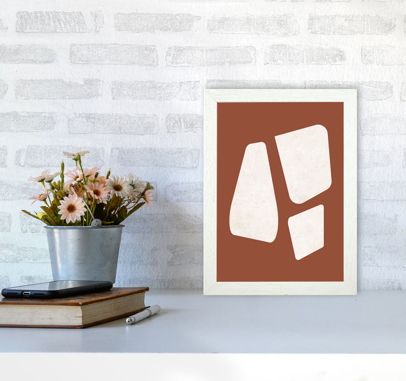 Autumn Luane abstract Art Print by Pixy Paper A4 Oak Frame