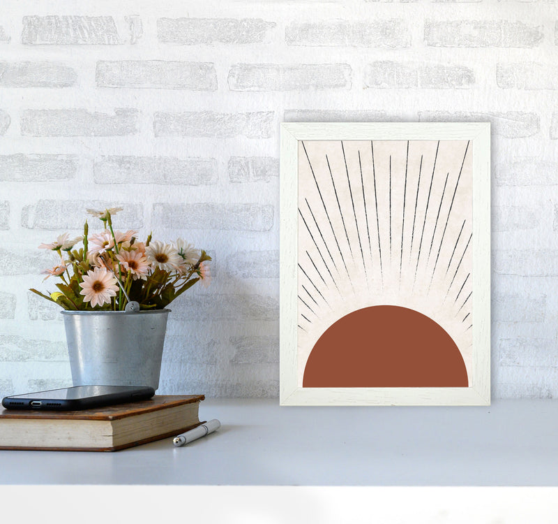 Autumn Sasha Sun abstract Art Print by Pixy Paper A4 Oak Frame