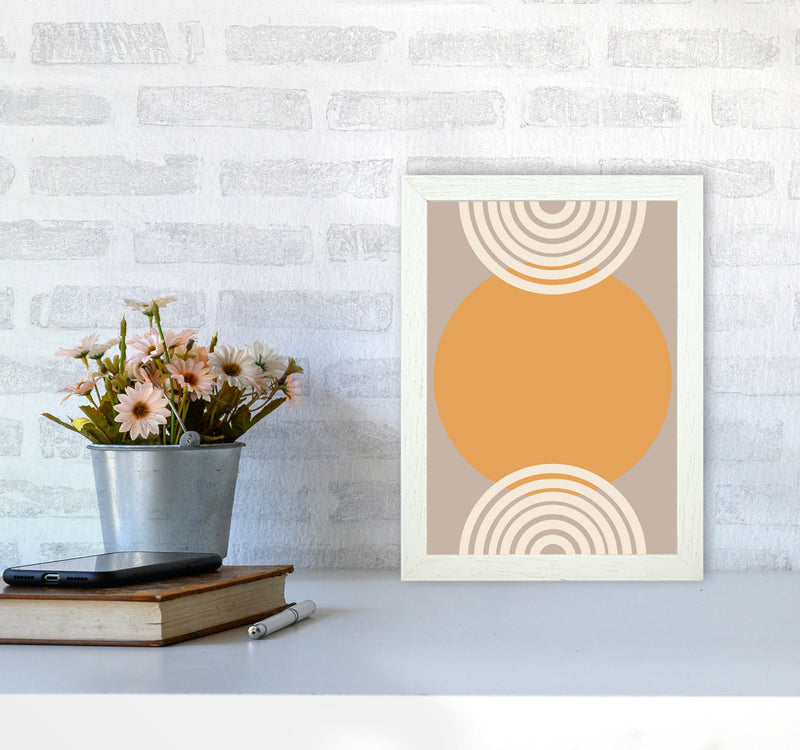 Autumn Orla abstract Art Print by Pixy Paper A4 Oak Frame