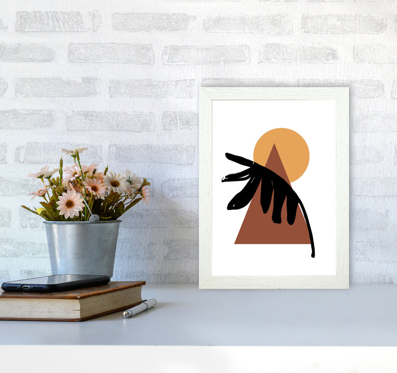 Autumn Siesta abstract Art Print by Pixy Paper A4 Oak Frame