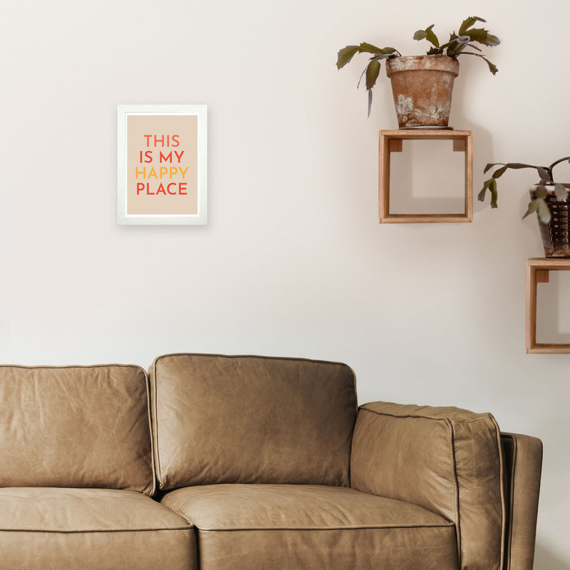 This is My Happy Place Art Print by Pixy Paper A4 Oak Frame