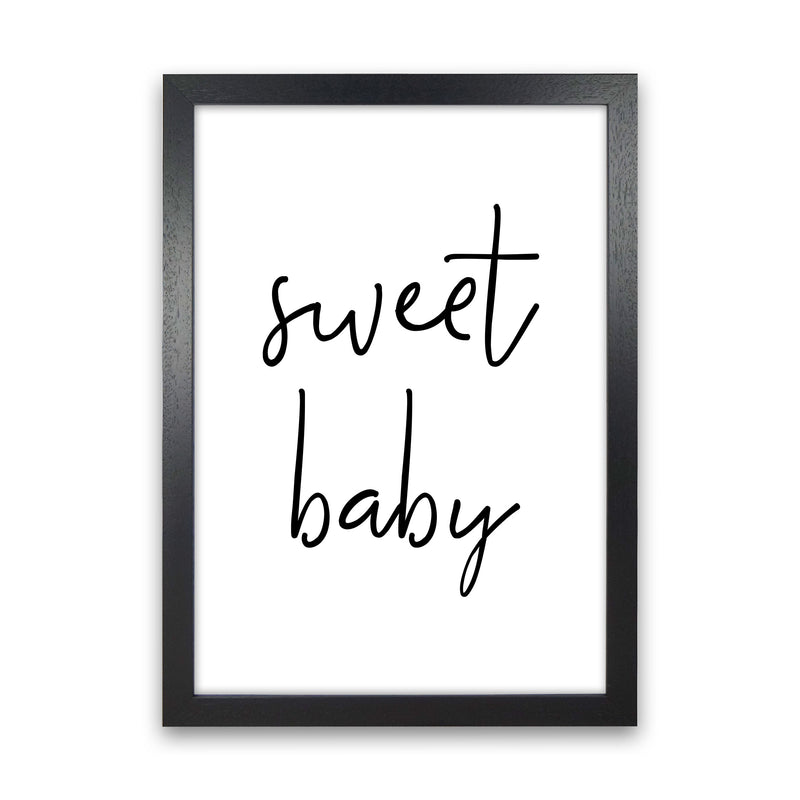 Sweet Baby Modern Print Black Grain