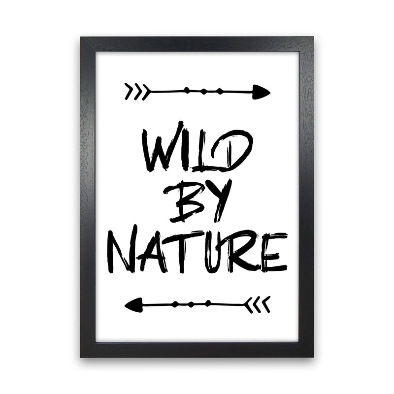 Wild By Nature Modern Print Black Grain